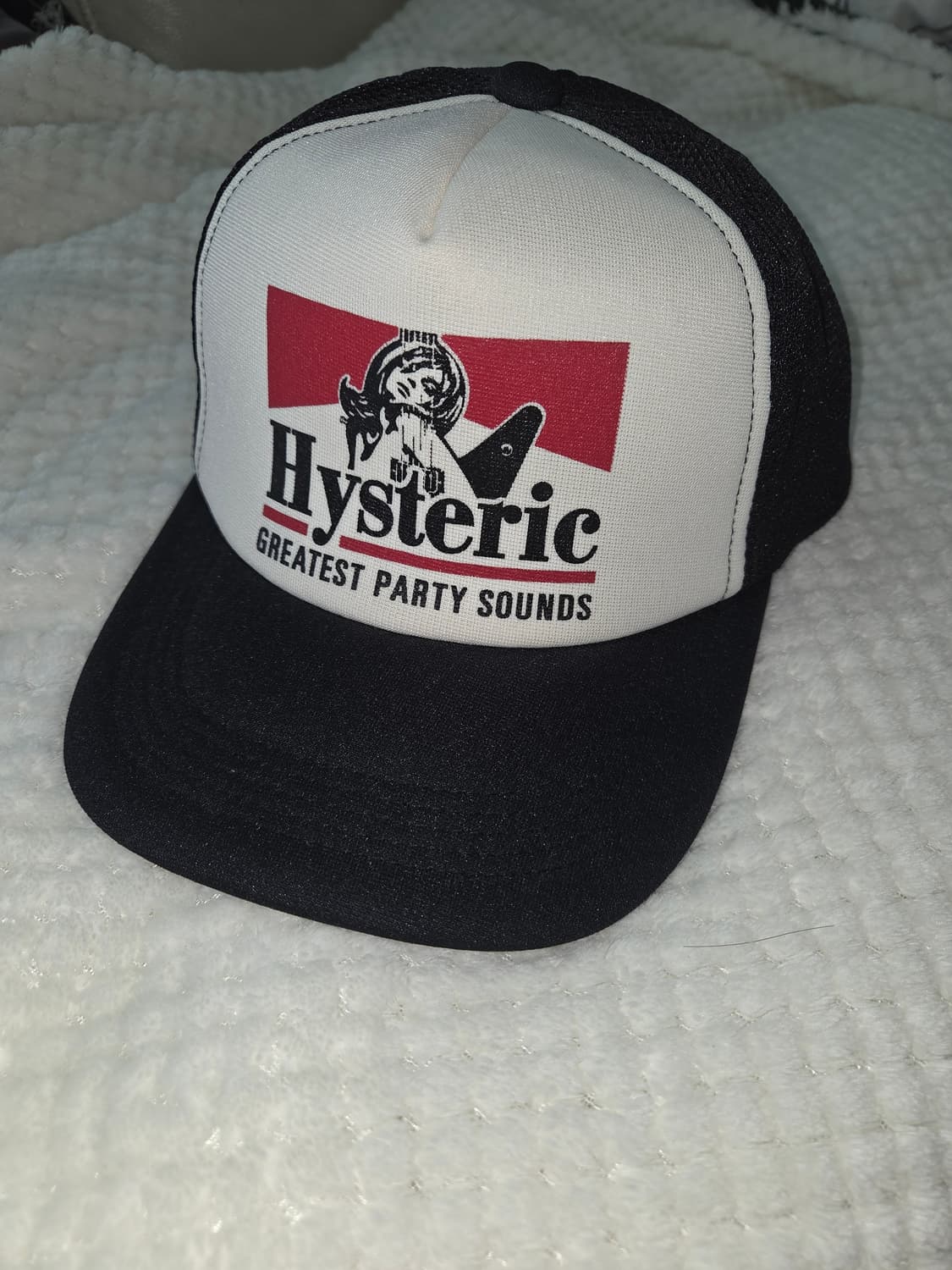 히스테릭 글래머 기타 걸 메쉬 캡 블랙 상품이미지3