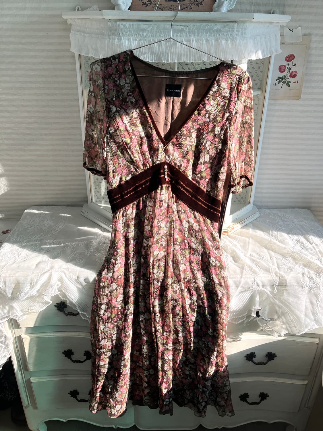 Primo Valore 앤틱 쉬폰 원피스 상품이미지6