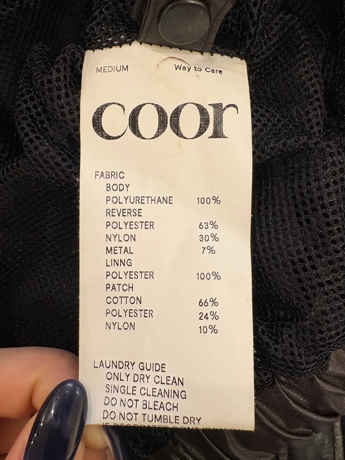 쿠어 멀티 집업 레더 블루종 자켓 상품이미지6