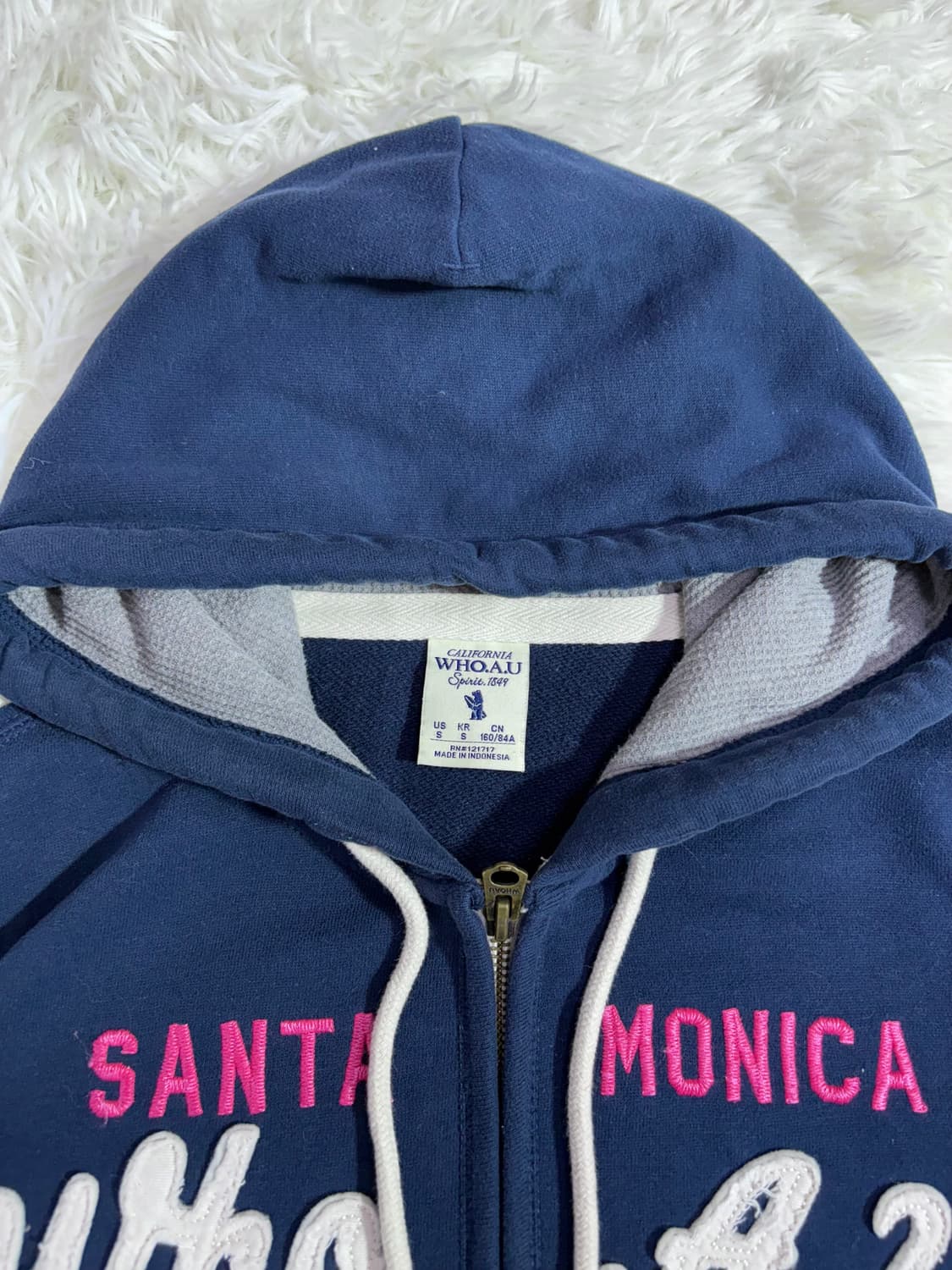 후아유 산타모니카 네이비 후드집업  상품이미지6