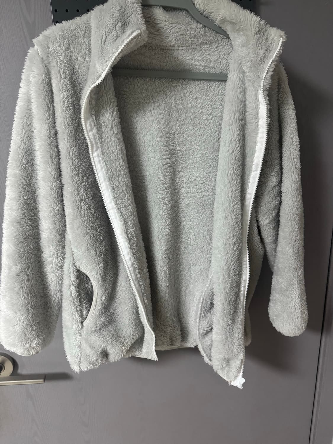 후리스 집업 자켓 진그레이 상품이미지2