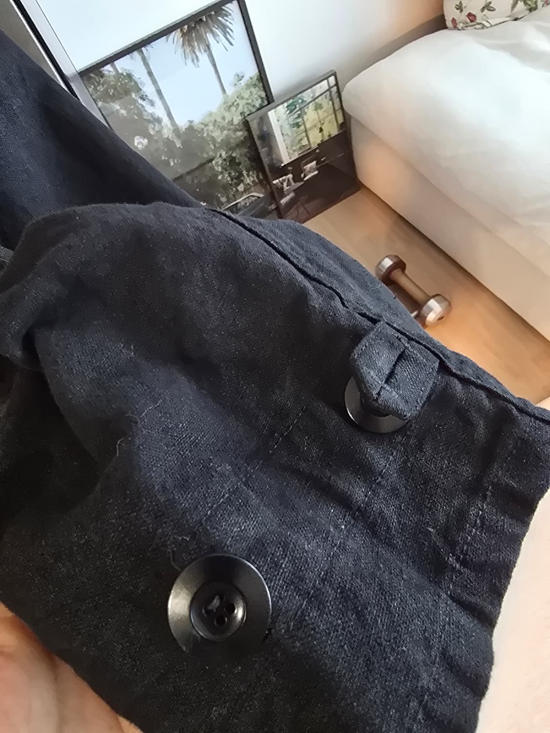 워드로브41 린넨혼방 코트 L사이즈입니다. 상품이미지6