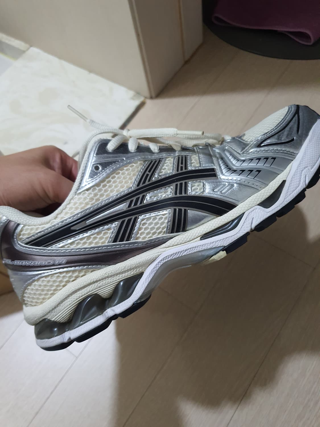 아식스 젤카야노14  크림블랙 260 상품이미지3