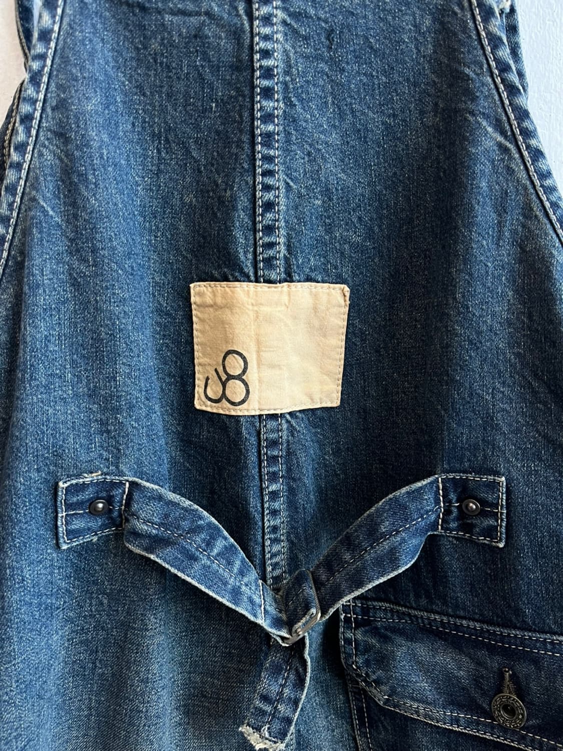 JOHNBULL 존불 데님 오버롤 스커트 Made in JAPAN 상품이미지4