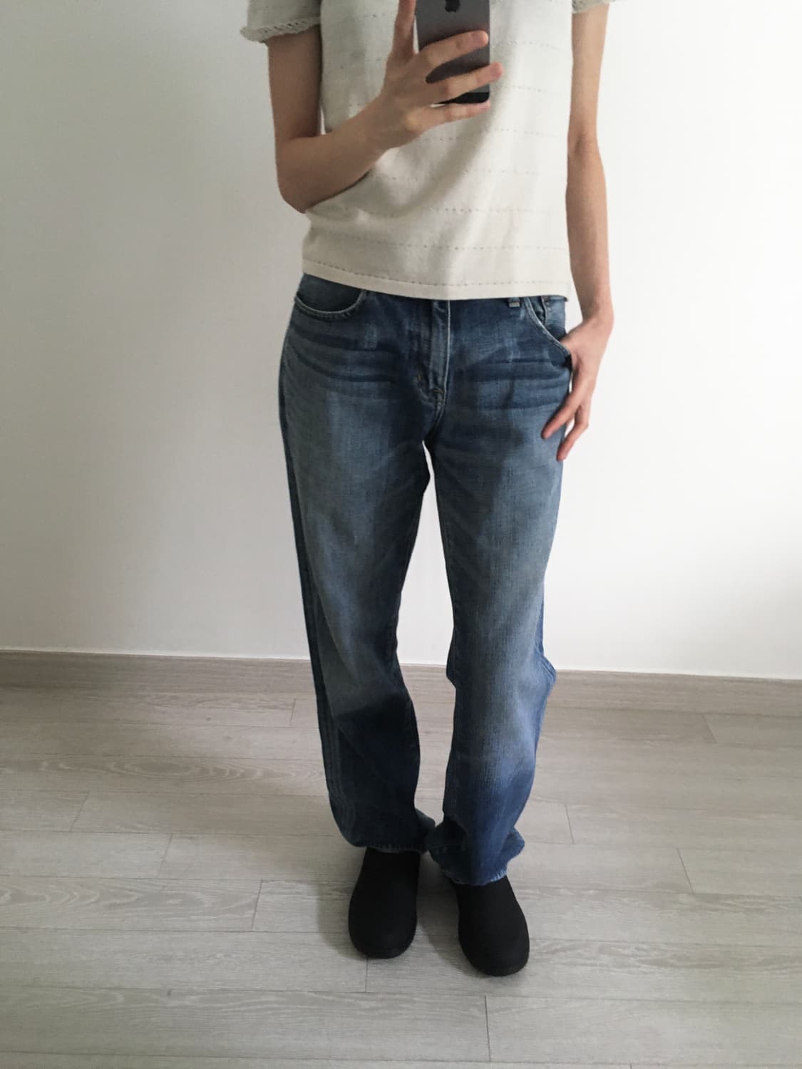 washed denim jeans 상품이미지3