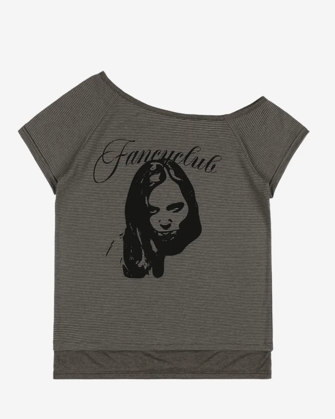 팬시클럽 미스틱 원 숄더 티 (BROWN) 상품이미지1