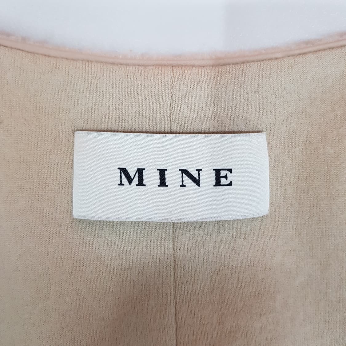 한섬 마인 알파카 울 집업 베스트 82-94-160사이즈 상품이미지6