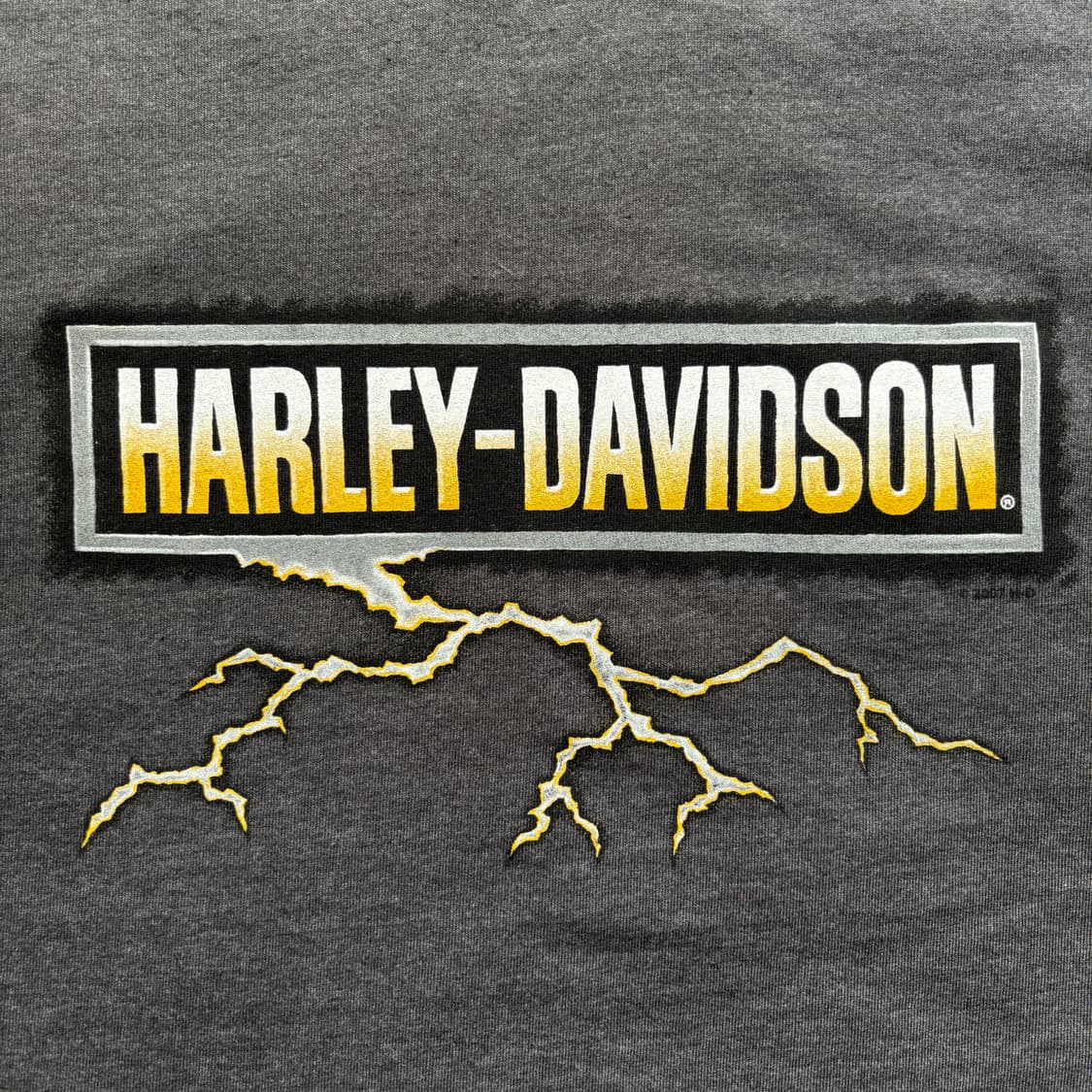빈티지 할리데이비슨 라이트닝 롱슬리브 티셔츠 상품이미지3