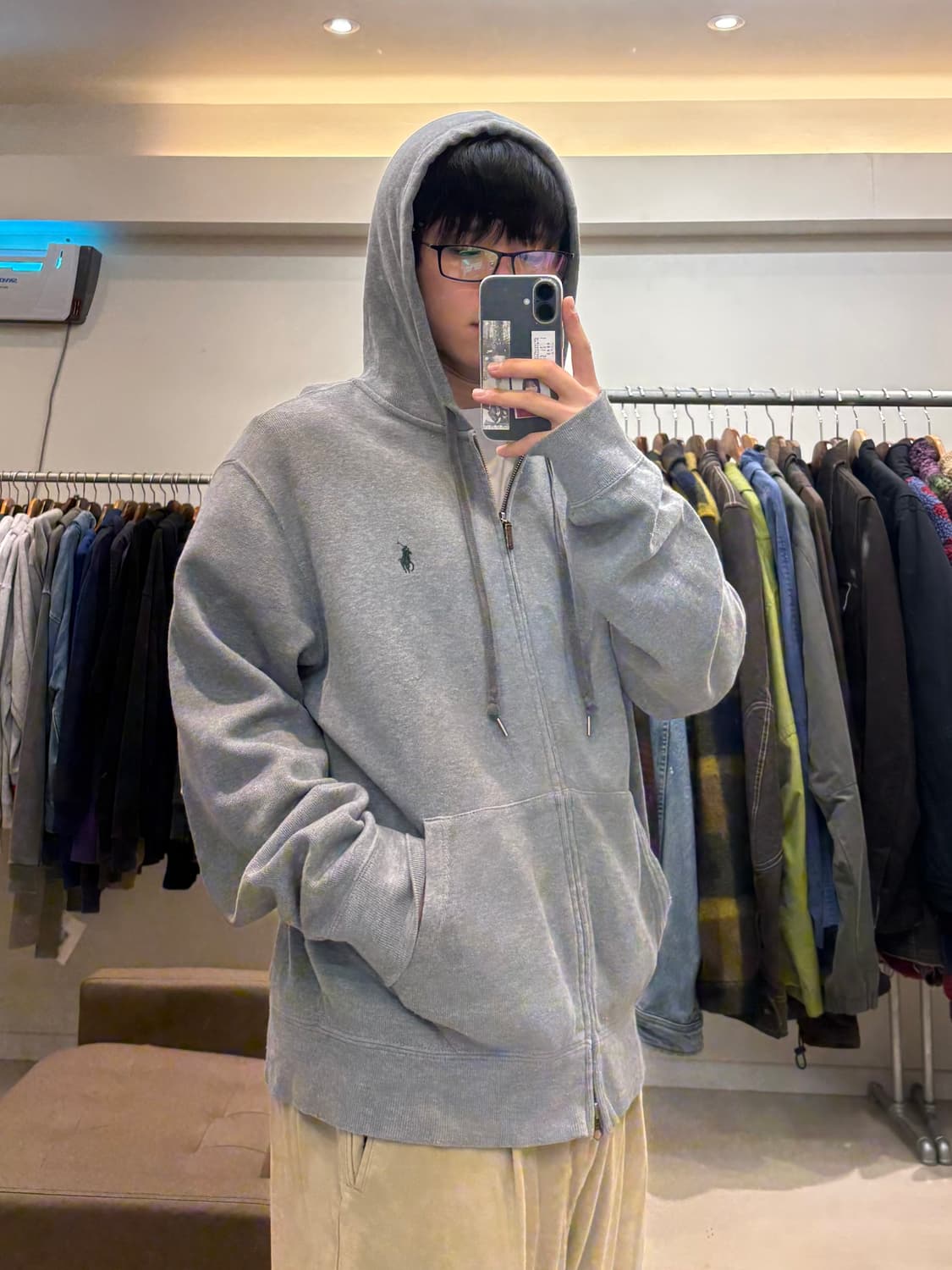 폴로 랄프로렌 코튼 니트 후드집업 상품이미지8