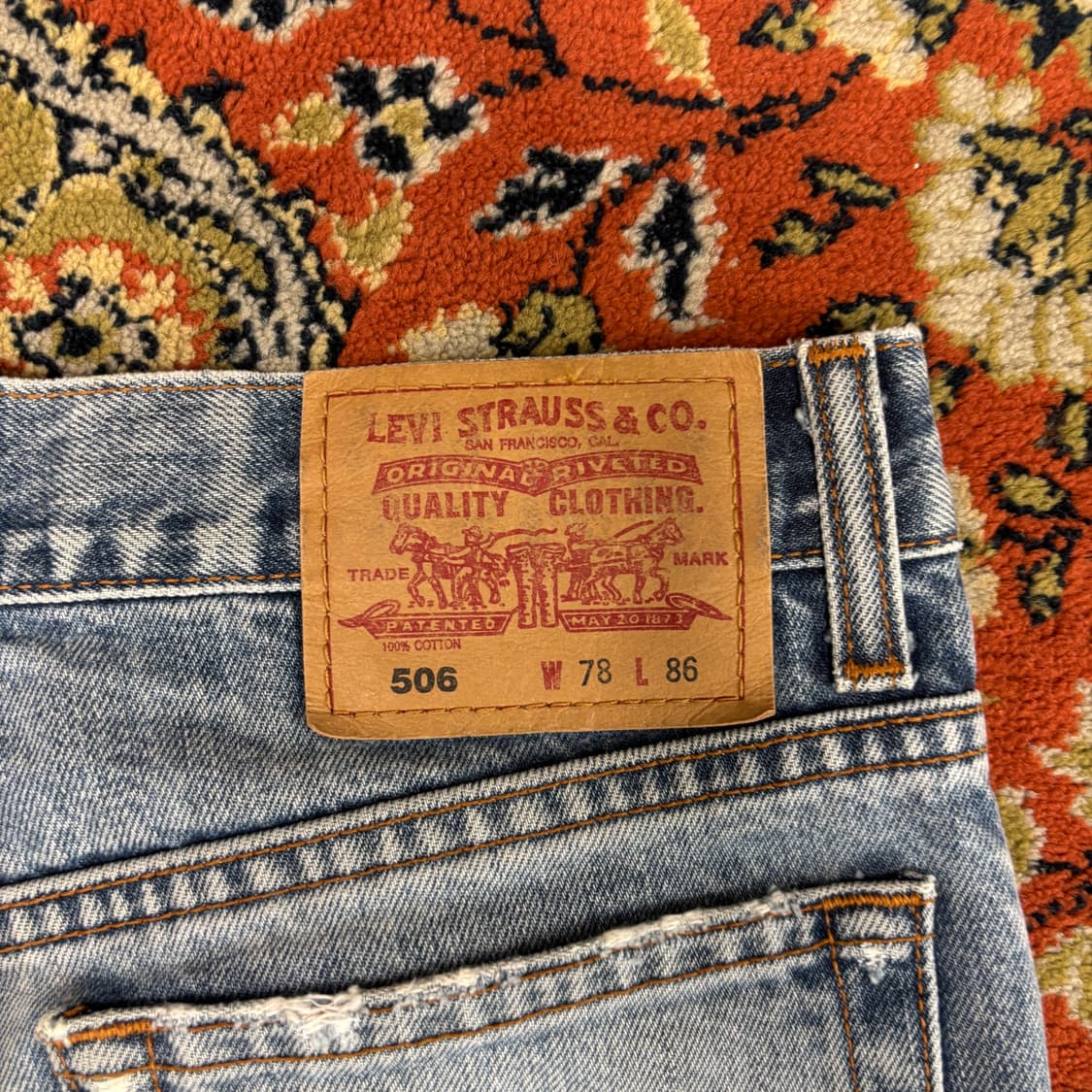 [30] 리바이스 빈티지 506 연청 데님 팬츠 상품이미지6