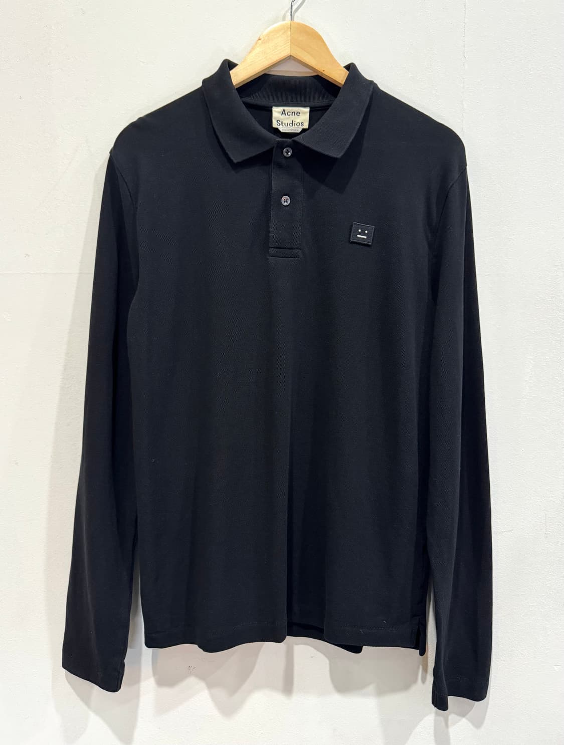 Acne Studios 블랙 긴팔 폴로 S 상품이미지1