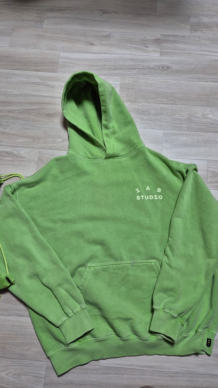 아이앱 스튜디오 피그먼트 후드티 애플민트 상품이미지2