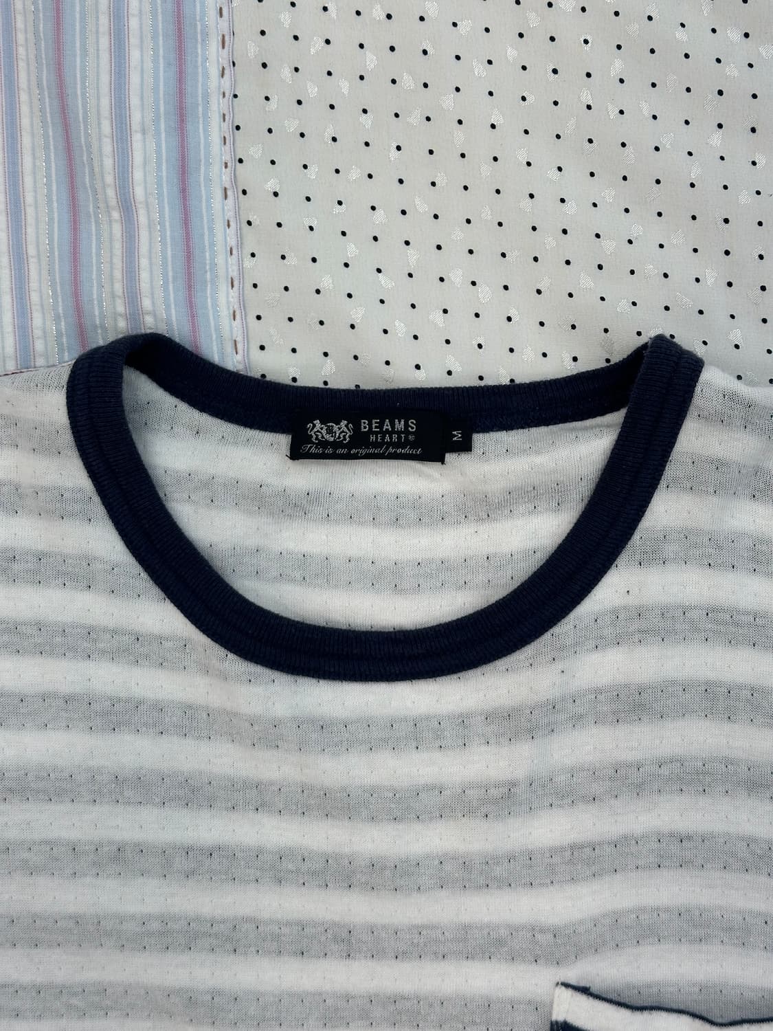 BEAMS HEART 스트라이프 포켓 롱슬리브 티 상품이미지7