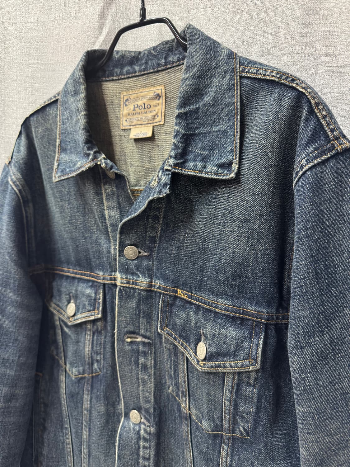 폴로랄프로렌 투포켓 페이디드 워싱 데님자켓 M(M) 상품이미지2