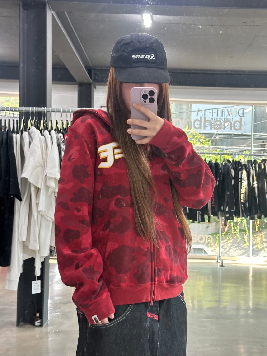 베이프 x Nigo x Rakuten Eagles 적계 투웨이풀집업후드 상품이미지4