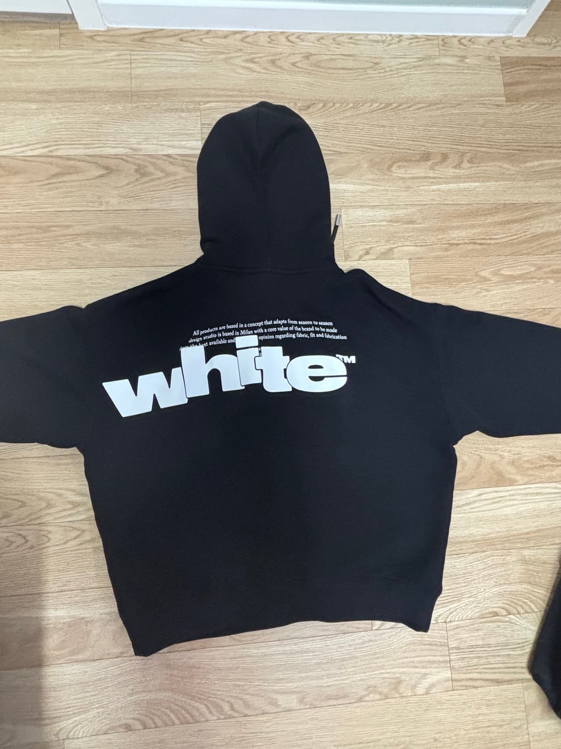 오프화이트 하프 로고 스케이트 후드 상품이미지2