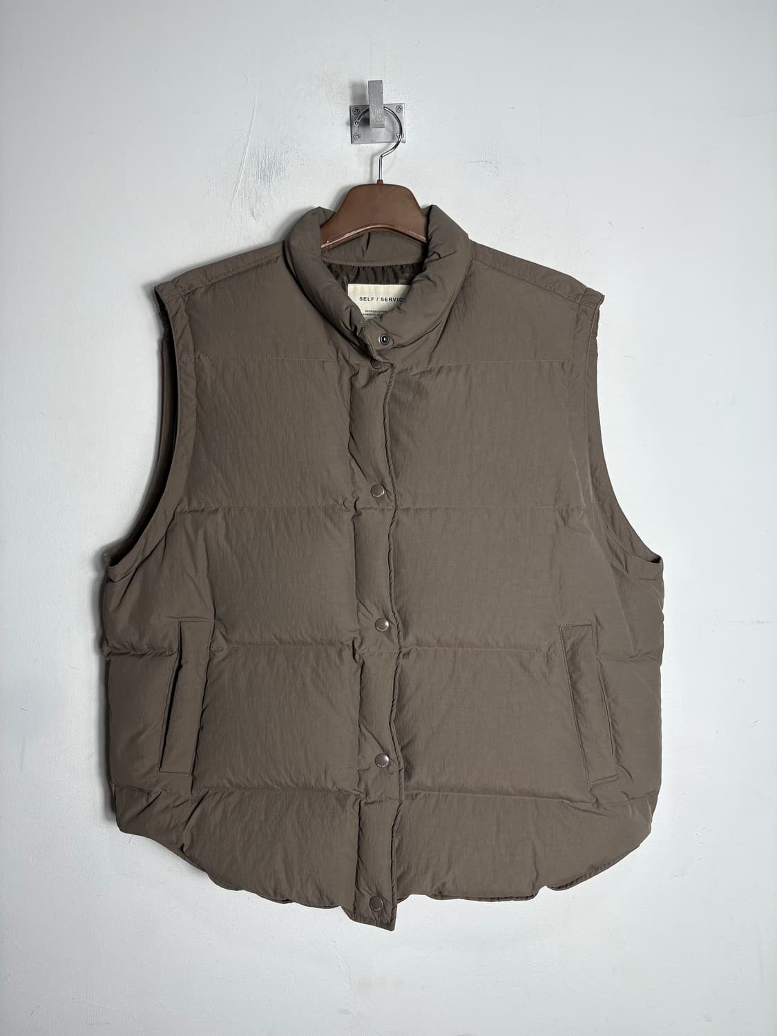 Self service 셀프 서비스 구스 다운 패딩 베스트 상품이미지1