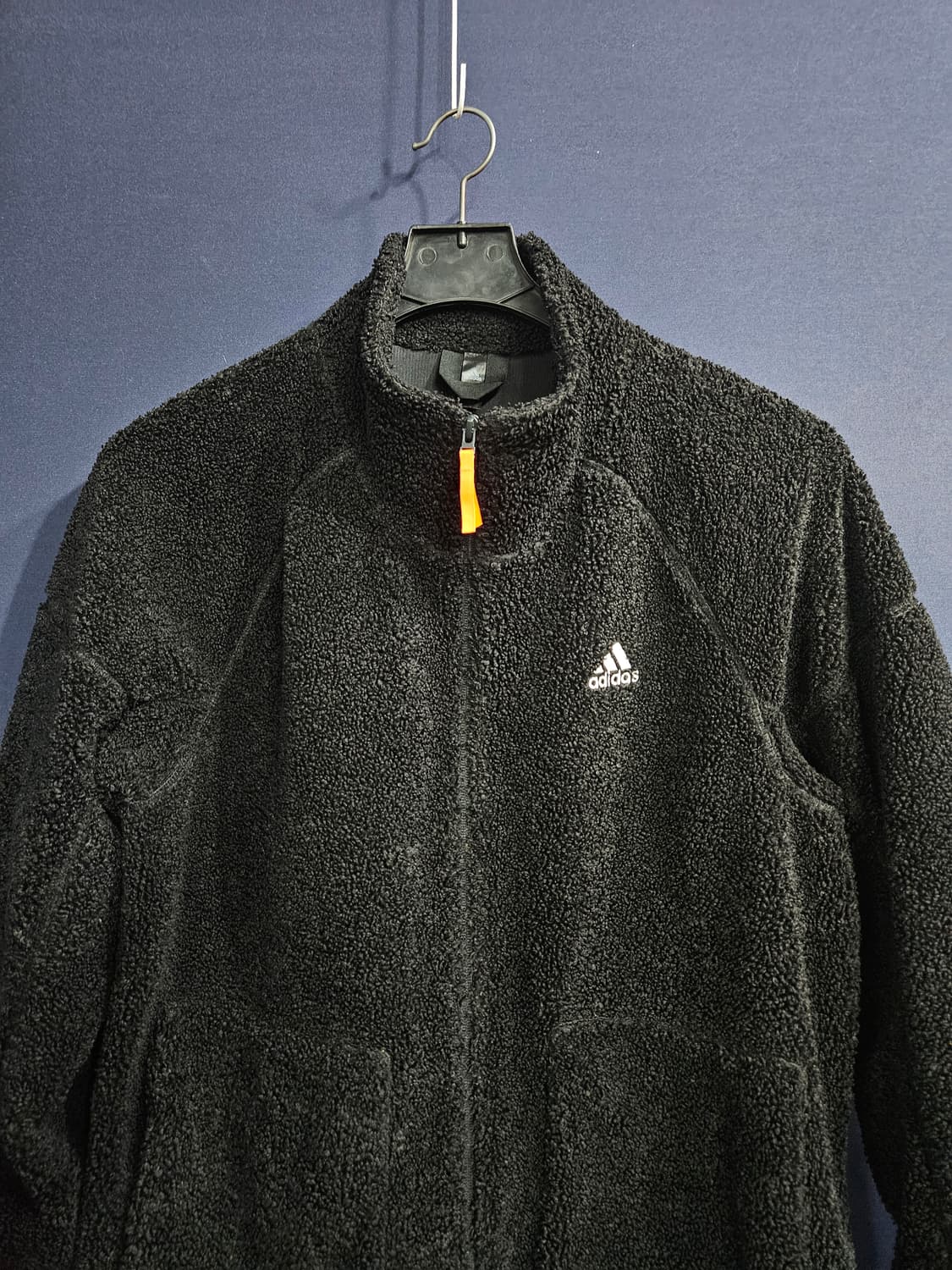 아디다스 블랙 남성 110 후리스 집업자켓  상품이미지7
