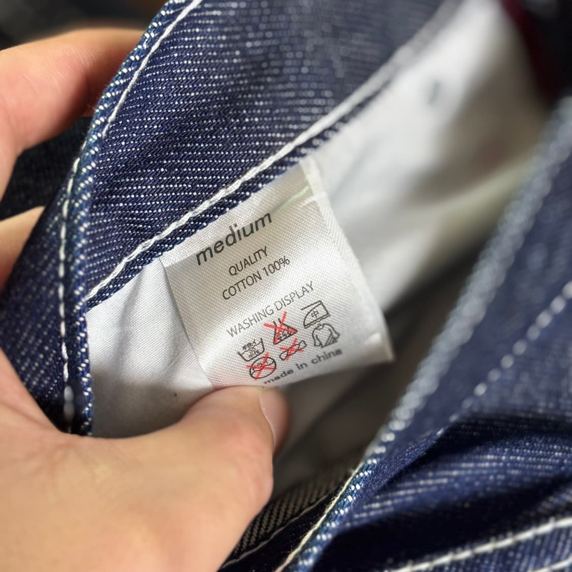 듀시스(Deuces) 화이트 스티치 생지 데님 팬츠 상품이미지7