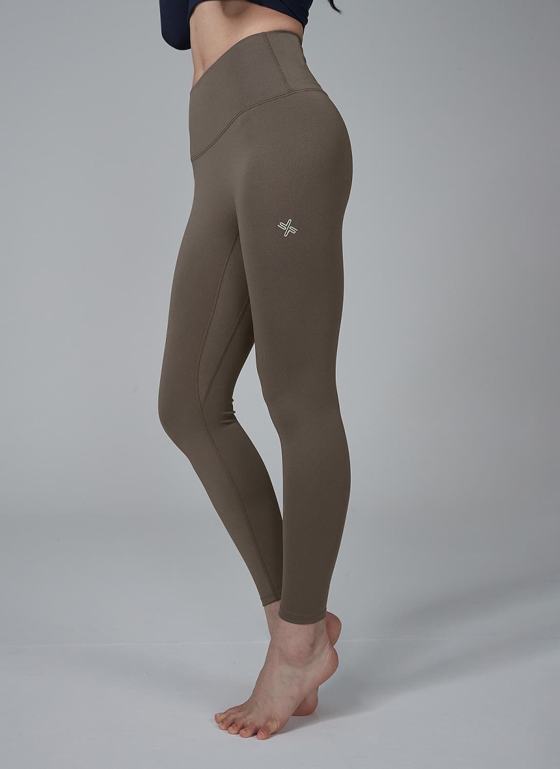 V업 3D 플러스 레깅스_월넛베이지 상품이미지1