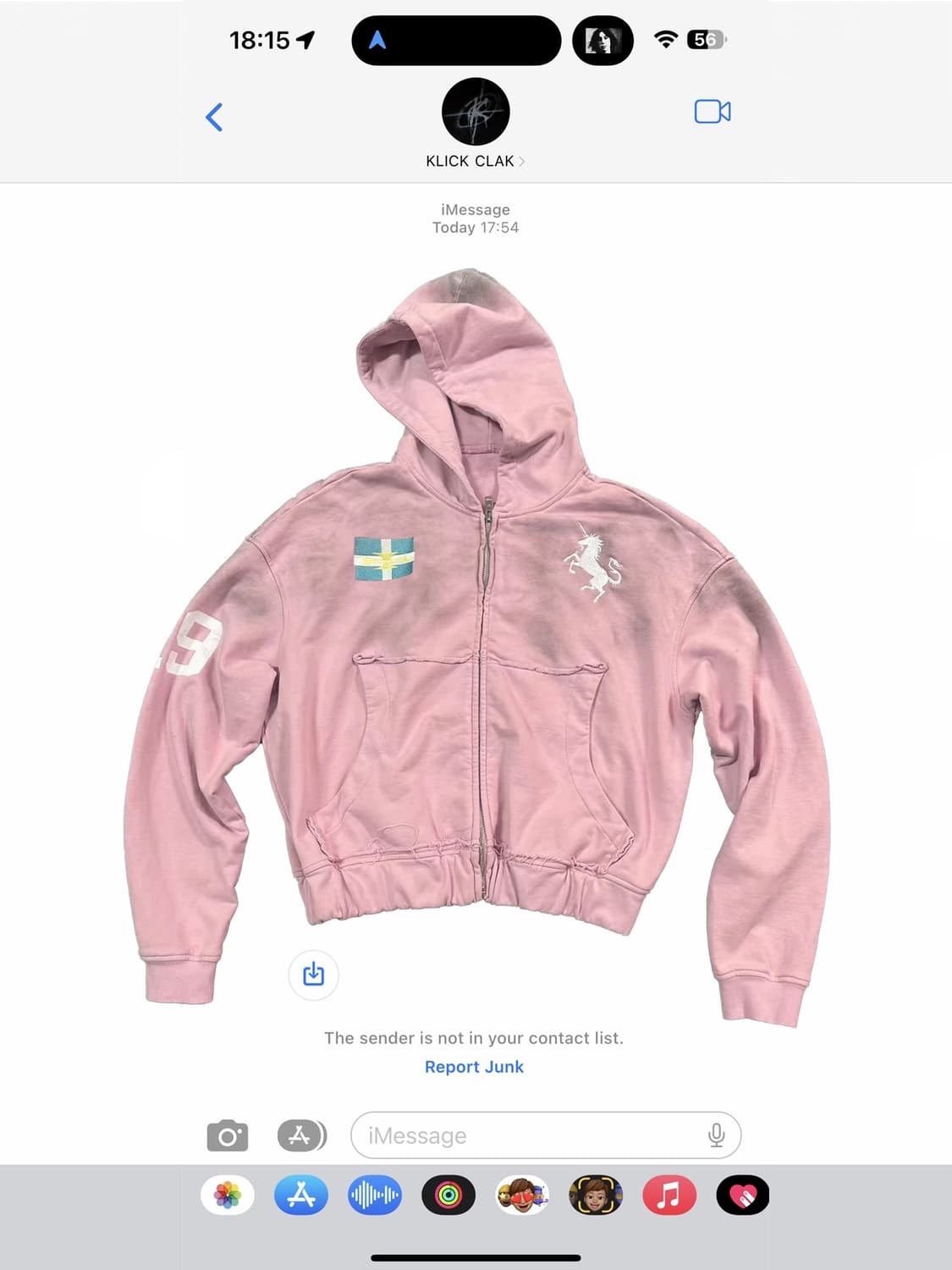 Dust Wash Pink Rider Zip Hoddie 상품이미지1