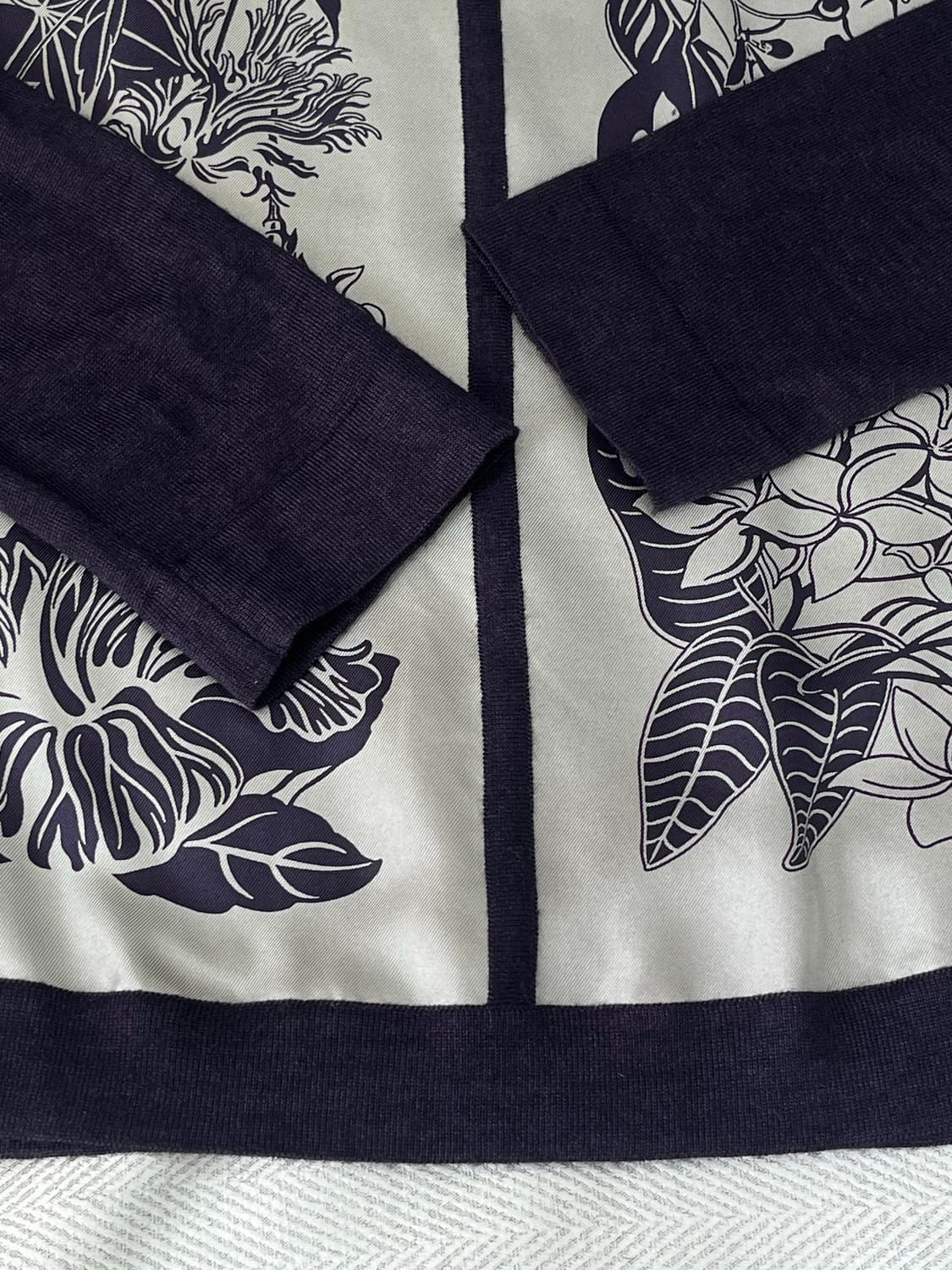 에르메스 실크 캐시미어 니트 여성 38 M 네이비 상품이미지10