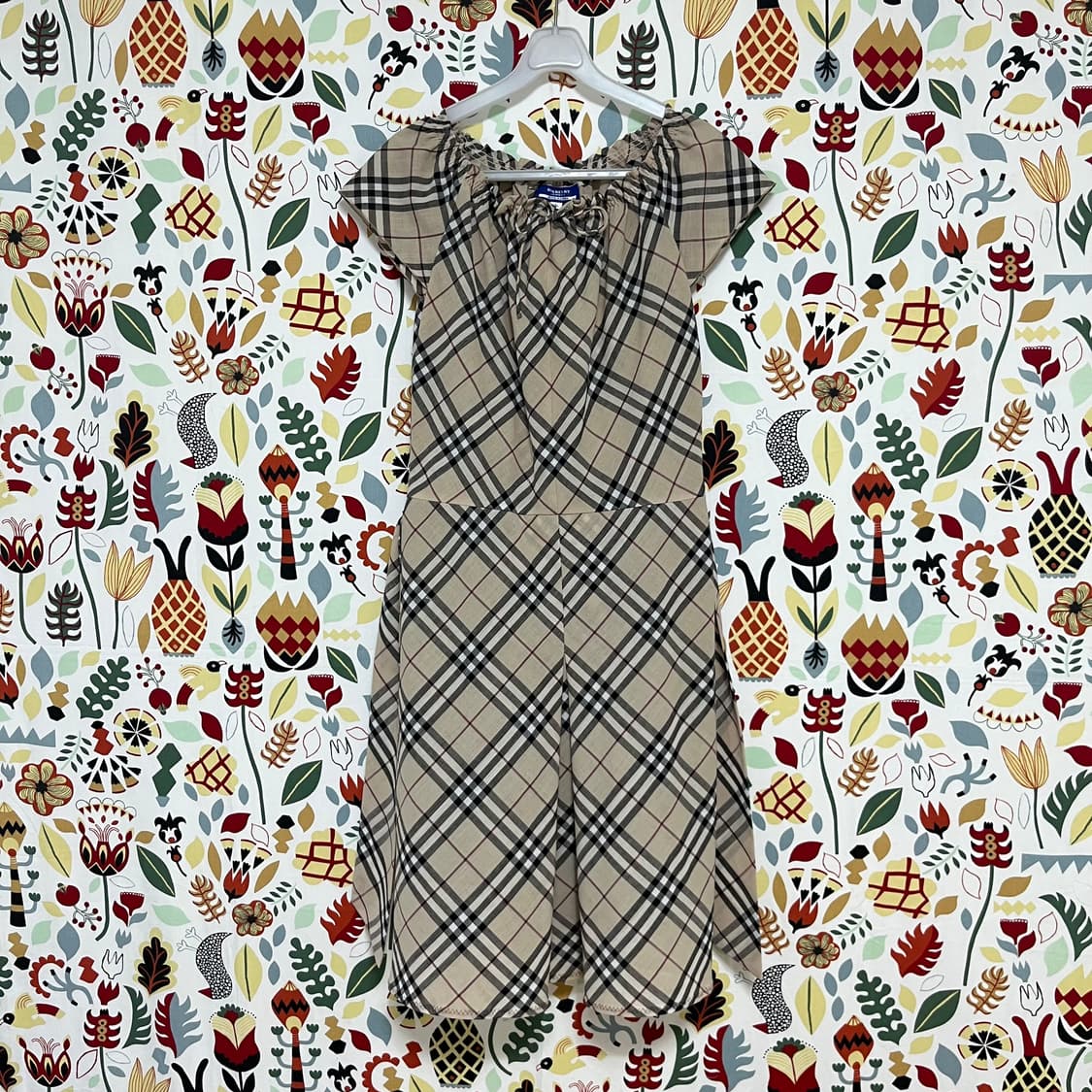 버버리 블루라벨 체크 원피스 36 상품이미지1