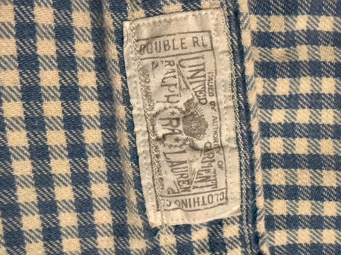 RRL 더블알엘 깅엄 체크 웨스턴 셔츠 상품이미지6