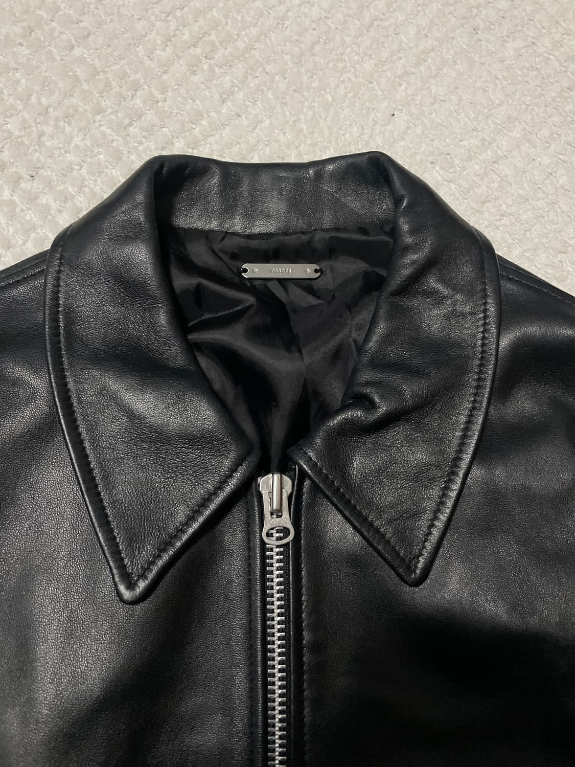 TONY WACK 토니웩 2WAY 램스킨 양가죽 레더 블루종 자켓 상품이미지6