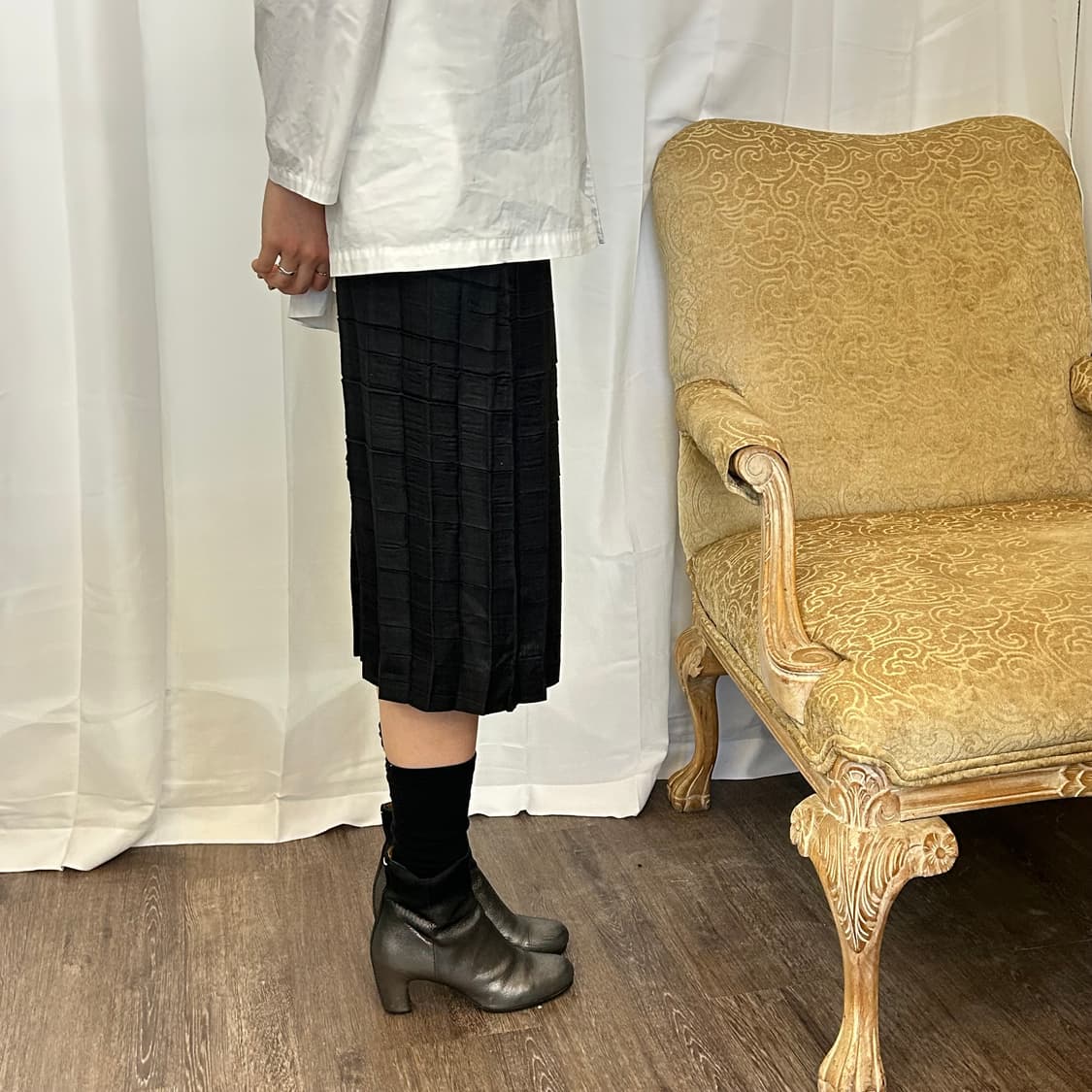 이세이 미야케 체크 플리츠 스커트 상품이미지2