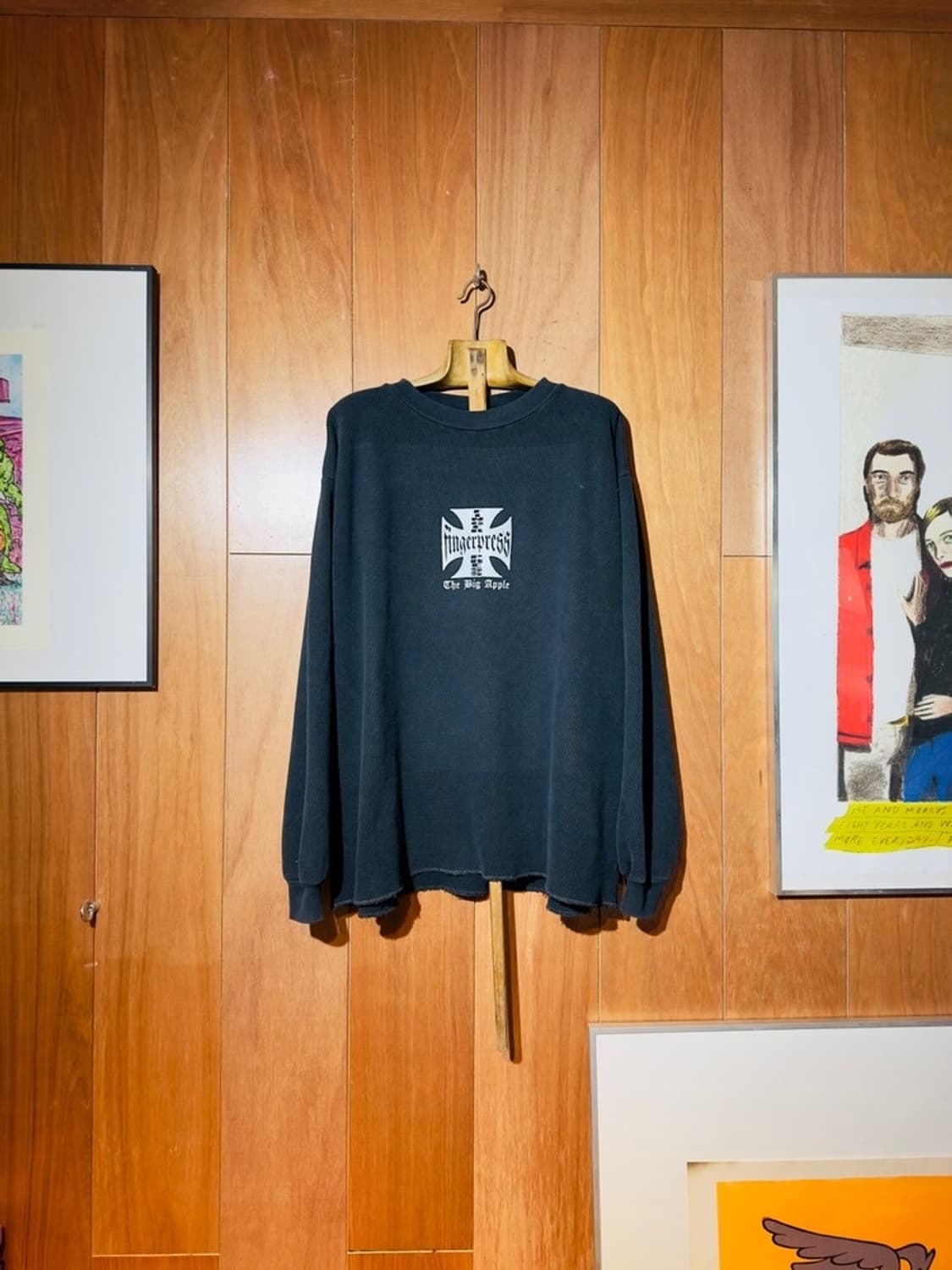 도넛리벤지 fp-logo 와플니트 2사이즈 상품이미지1