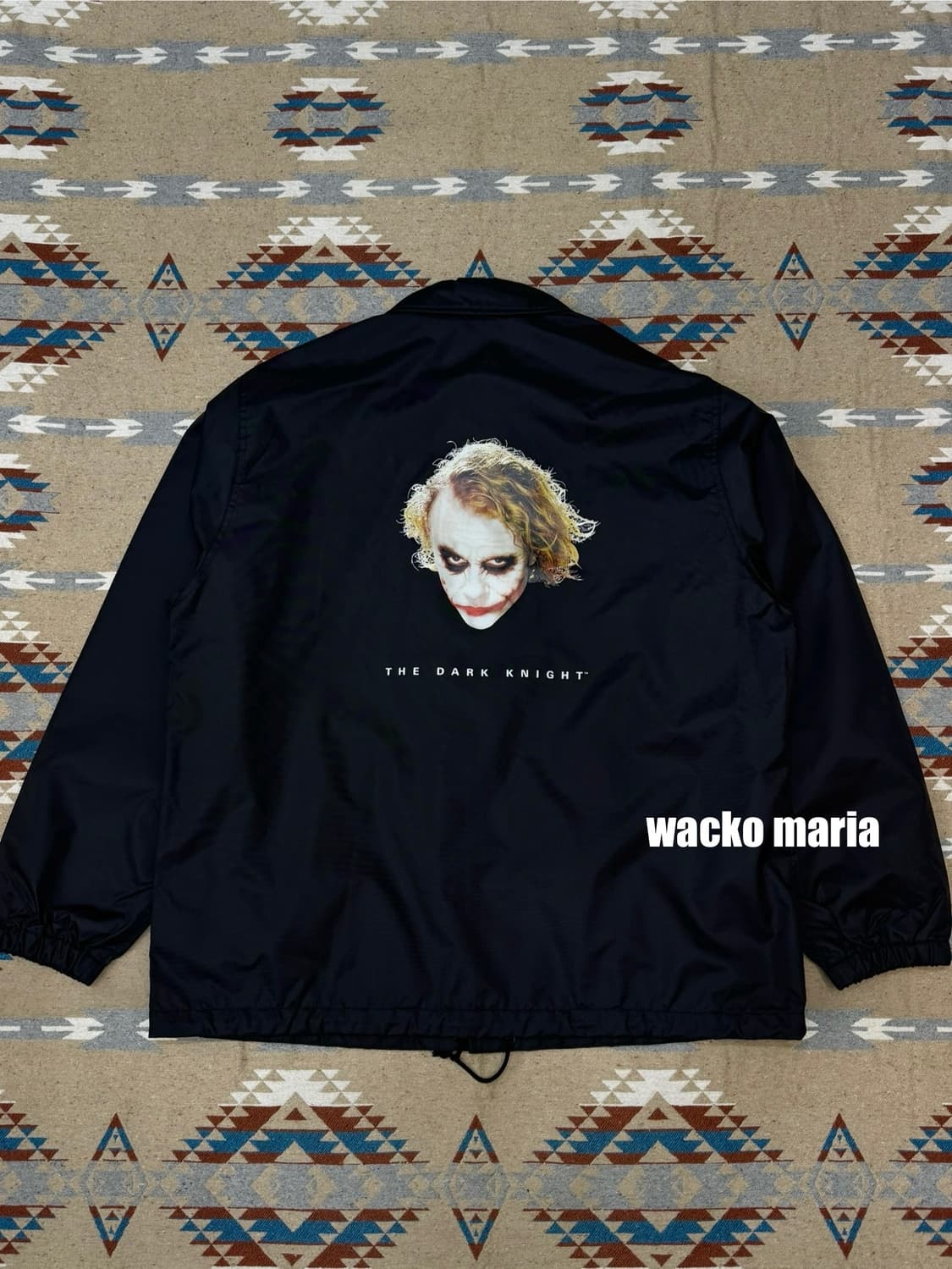 [XL] 와코마리아 x 다크나이트 트릴로지 코치자켓 블랙(조커) 상품이미지1