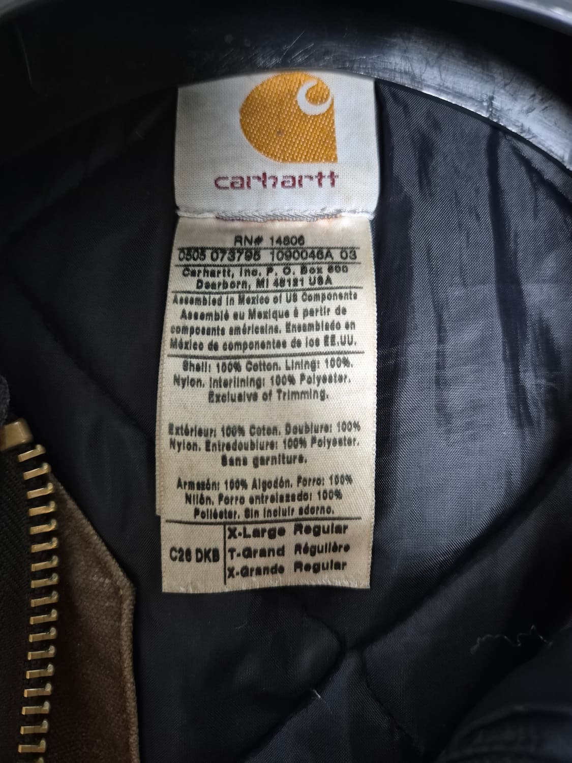 칼하트 26 다크브라운 자켓 상품이미지3