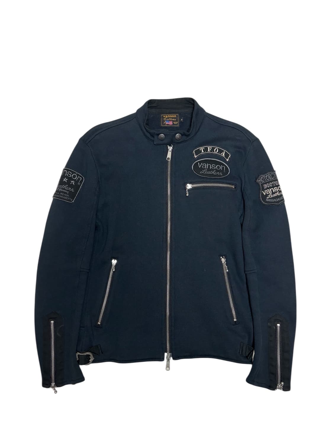 밴슨 vanson 무장전선 T.F.O.A 투웨이 코튼 바이커 자켓 S 상품이미지2