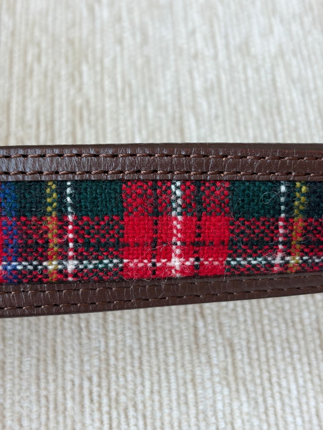 J.CREW x Abraham Moon & Sons 타탄체크 레더 벨트  상품이미지9