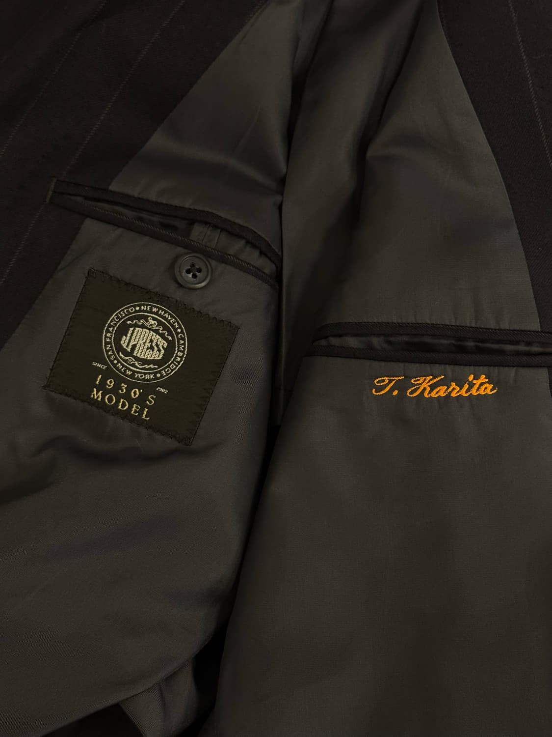 M) J.PRESS 1930’s Model Wool Pinstripe B 상품이미지10