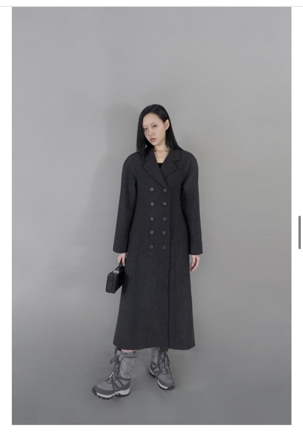 에옹쓰 라이닝 맥시 더블 코트 상품이미지1