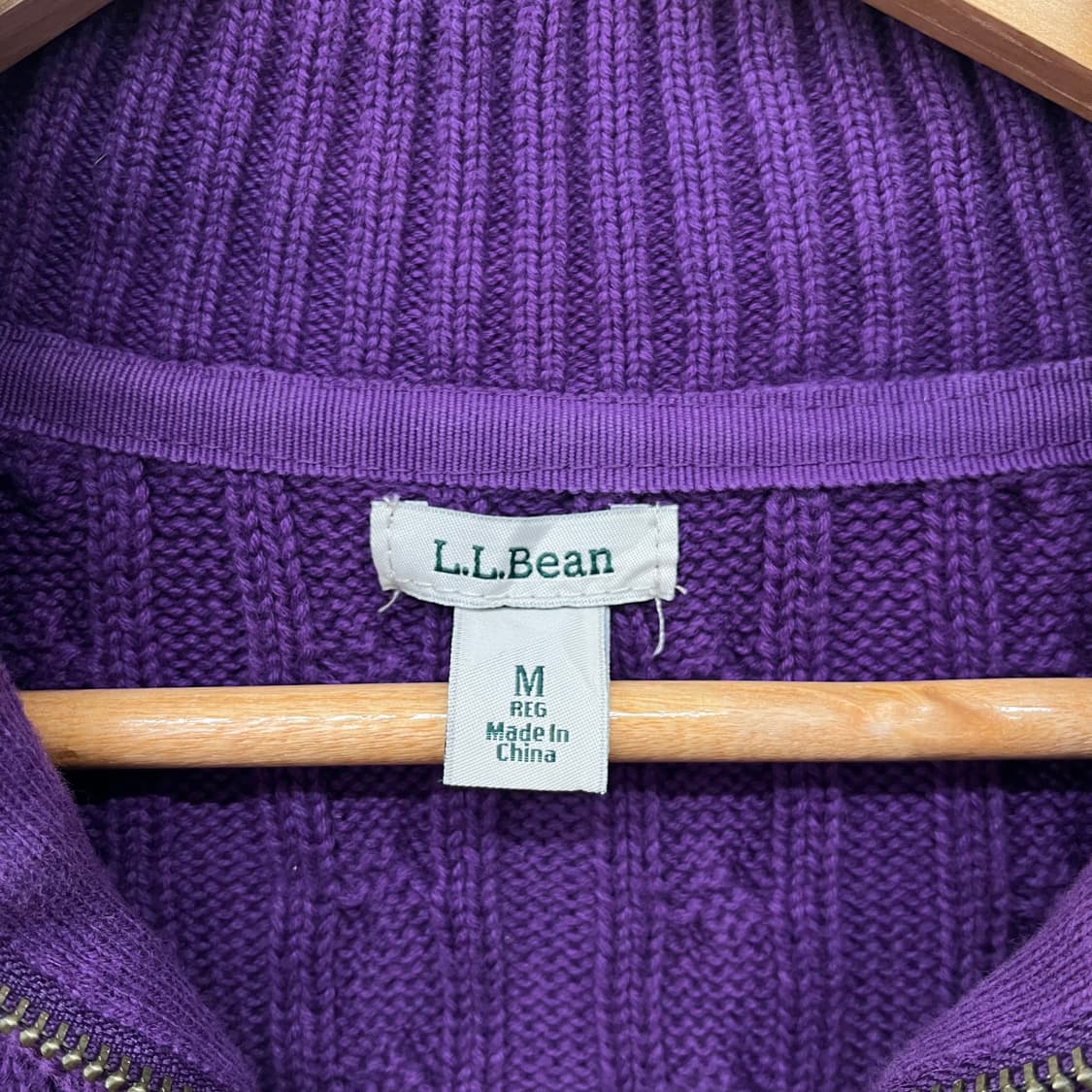 엘엘빈 케이블 니트집업 여m 상품이미지4