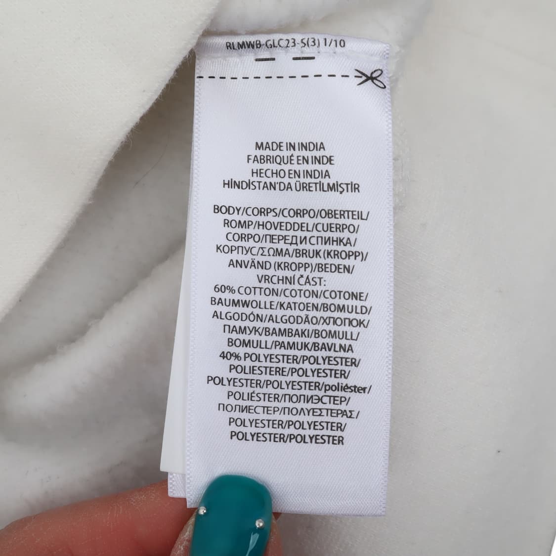 폴로 랄프로렌 화이트 코튼 스웻셔츠 상품이미지9