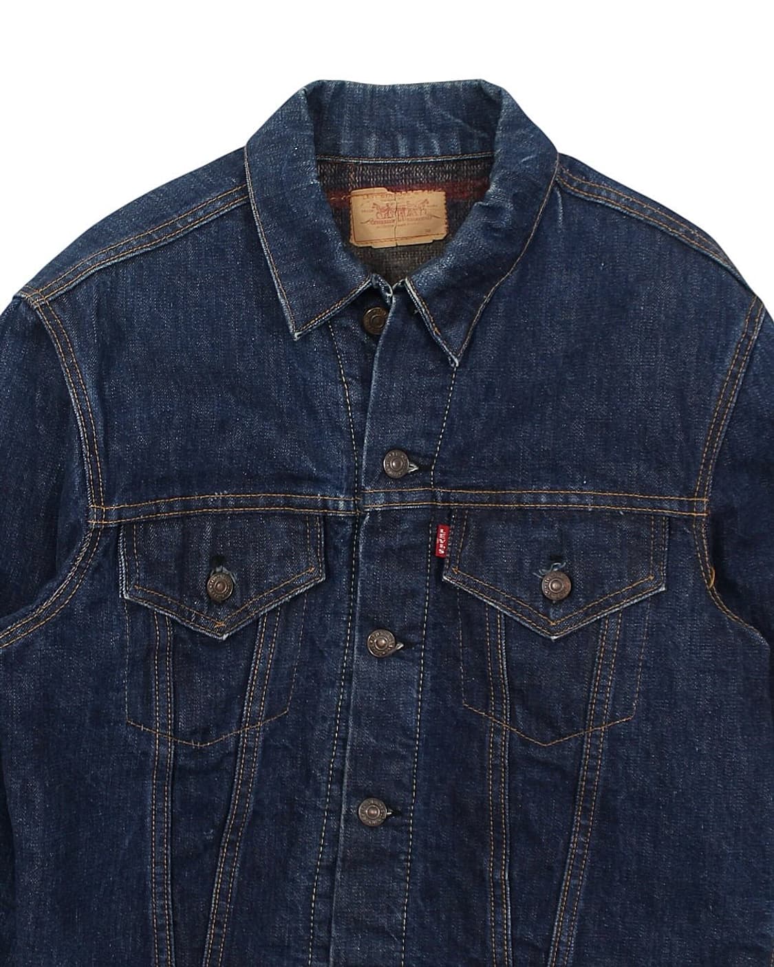 1960s USA 리바이스 70505-0317 데님 자켓 빅E 블랭킷 상품이미지4