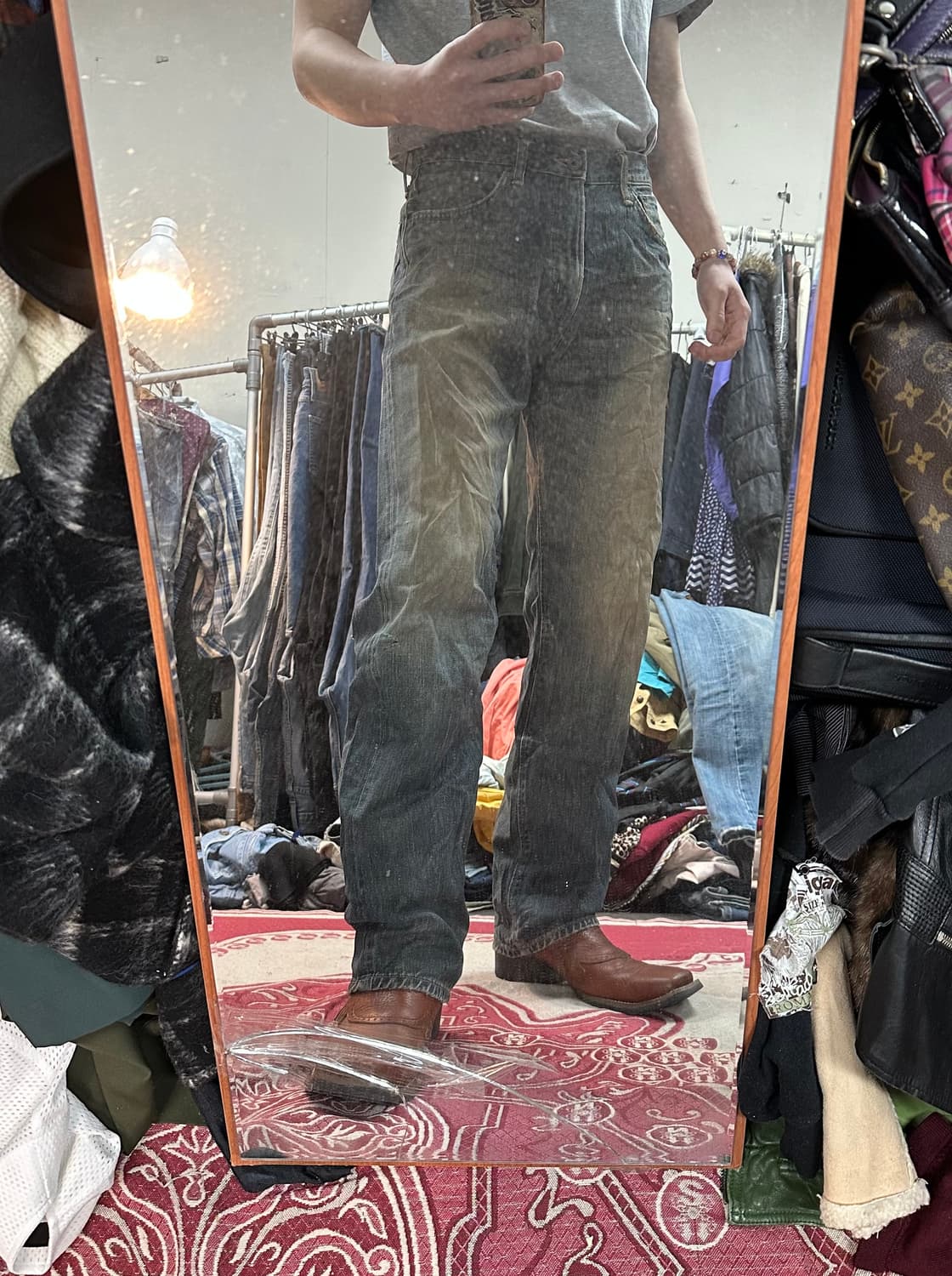 Edwin 505zx 오렌지탭 셀비지 데님 상품이미지3