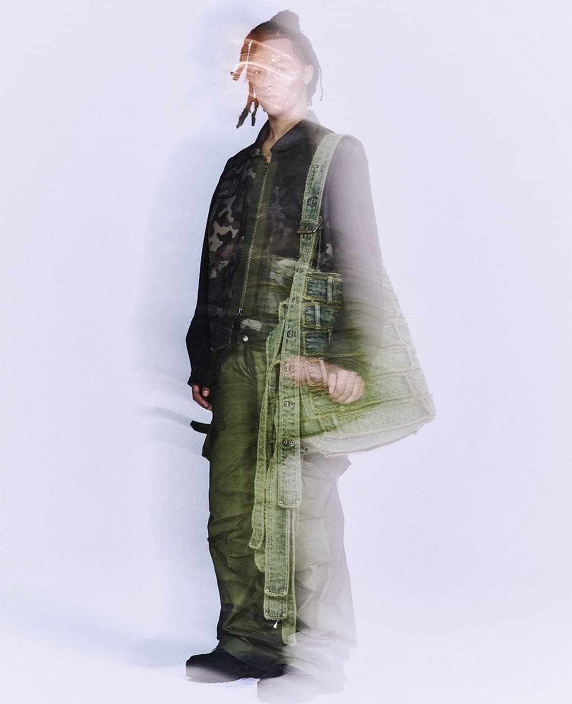 앤더슨벨 초회판 카모플라쥬 집업 데님 자켓 XL 상품이미지3