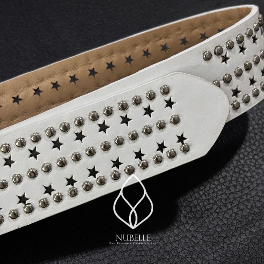 🌗 Star punched stud belt / 별 펀칭 스터드 벨트 상품이미지5