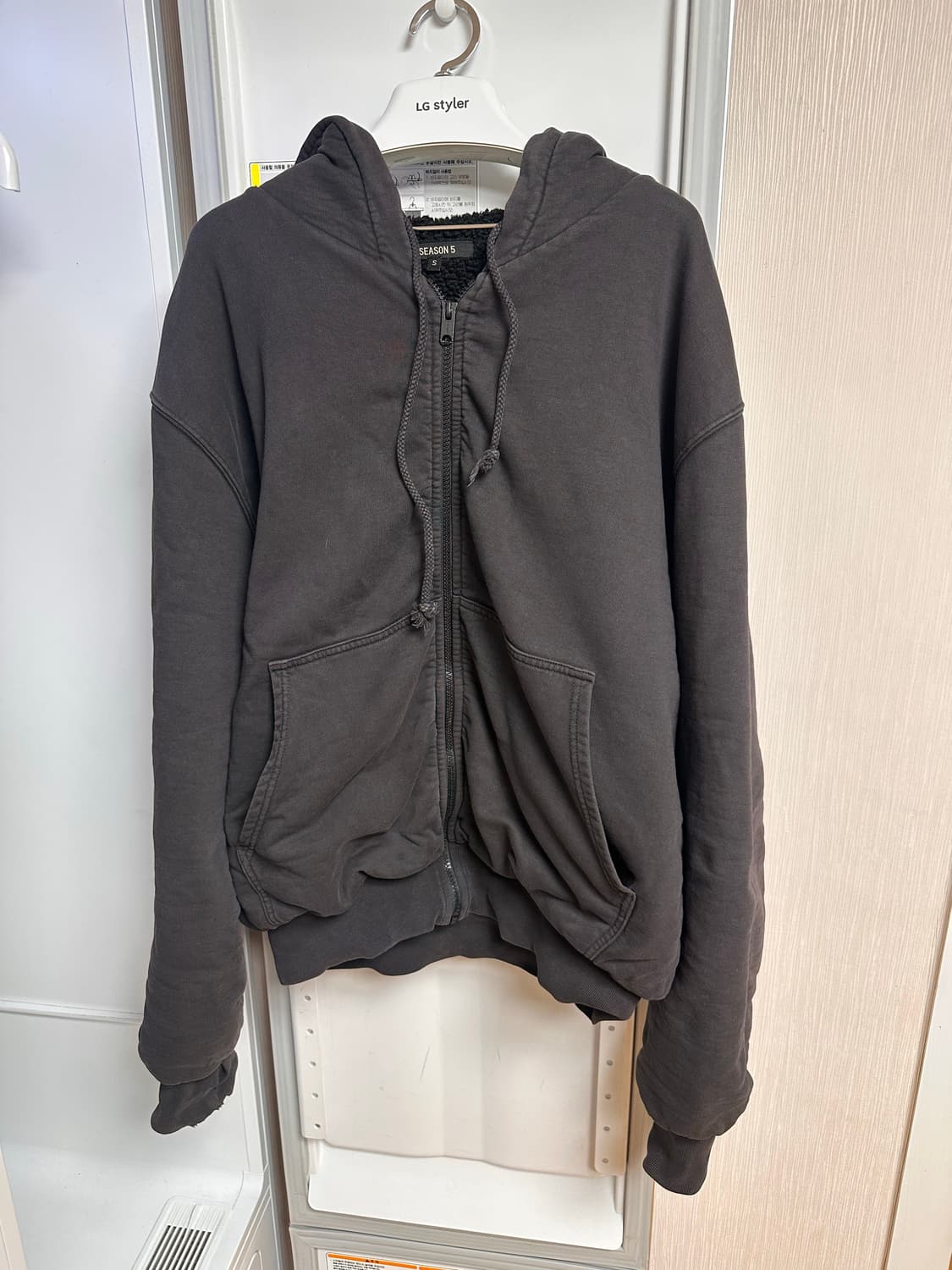 이지 시즌 5 쉐르파 집업 후디 잉크 상품이미지1