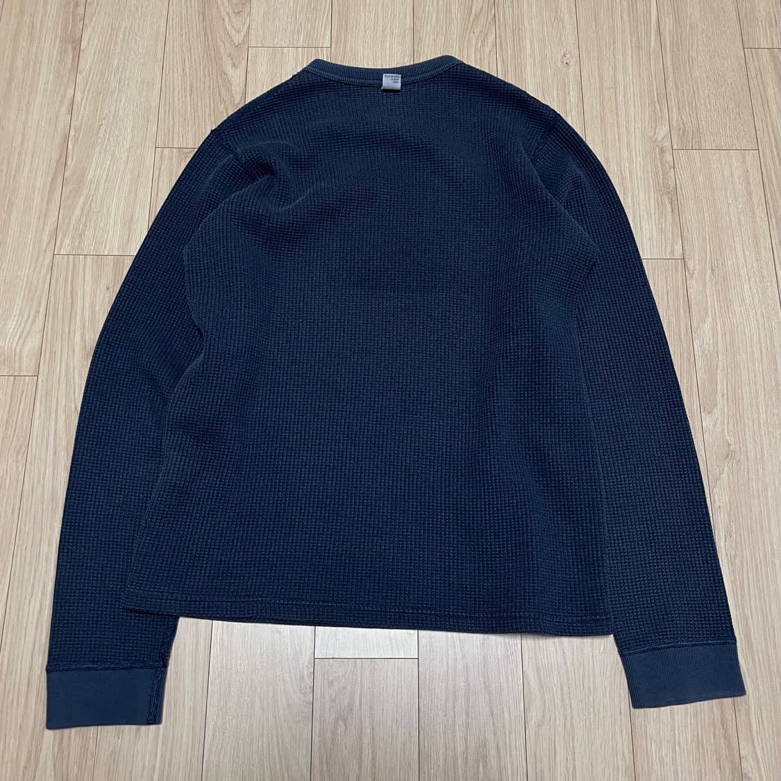 베이프 와플 써멀 긴팔티 네이비 상품이미지7