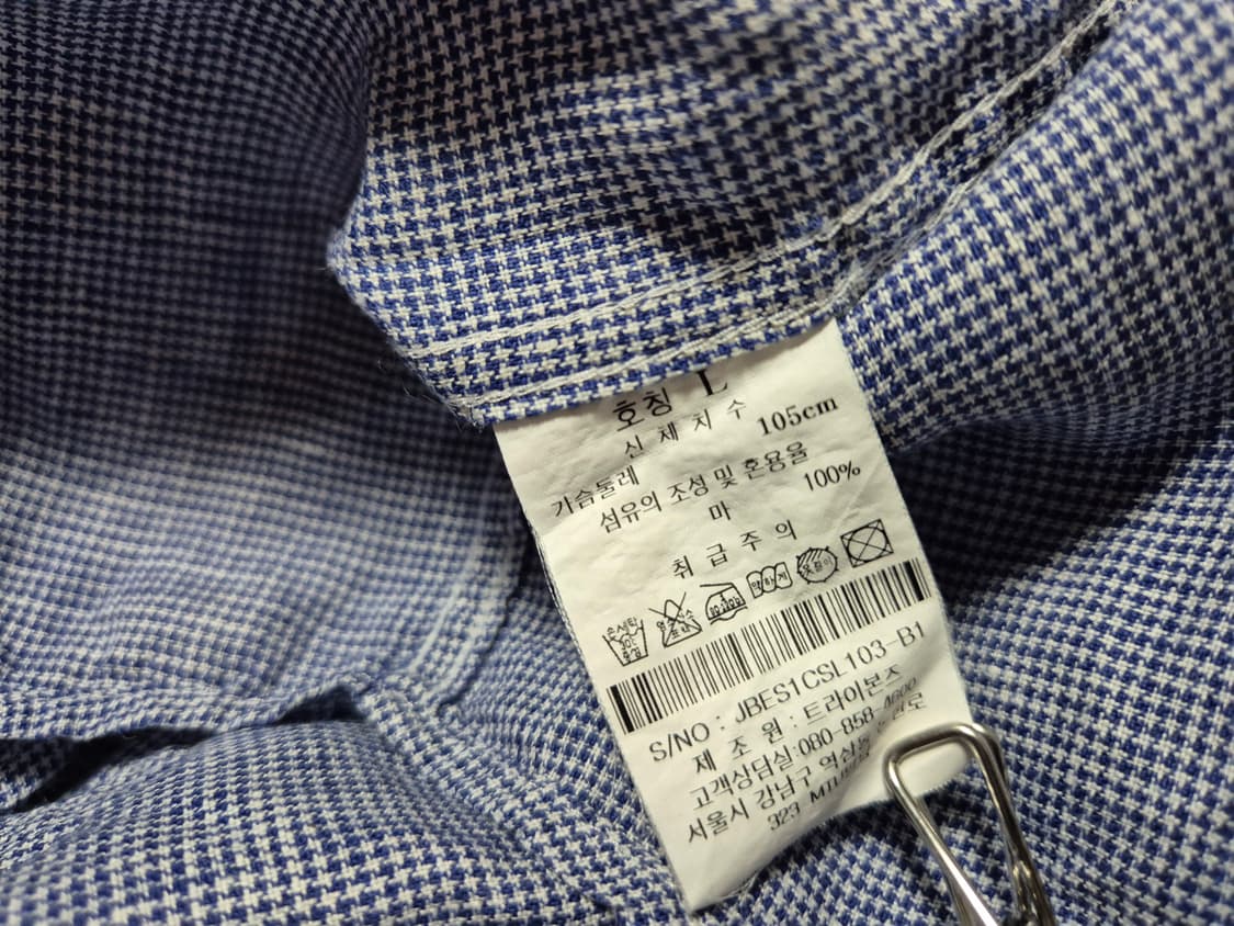 질바이질스튜어트 남성 린넨 셔츠 L 상품이미지8