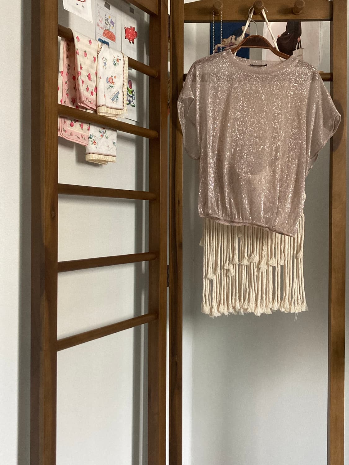 🏷 블랙 벨벳 별 자수 ops  set 상품이미지3