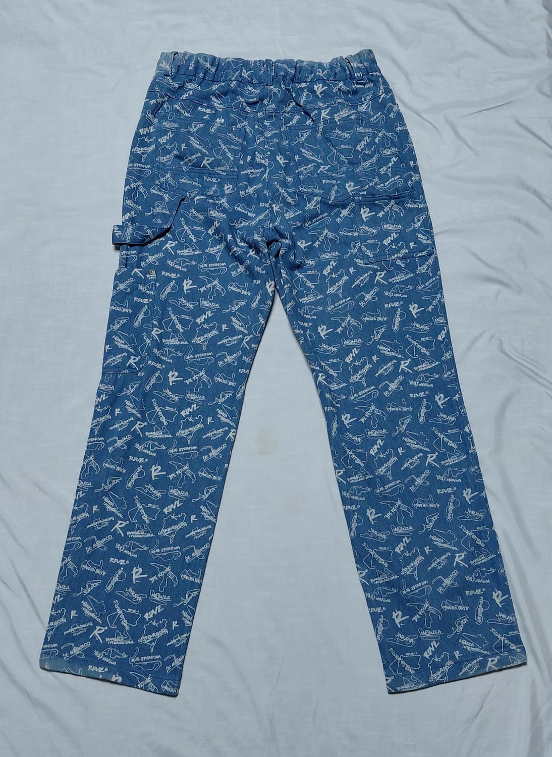 RDVZ  로고 프린트 데님 팬츠  30~32 (무료배송) 상품이미지6