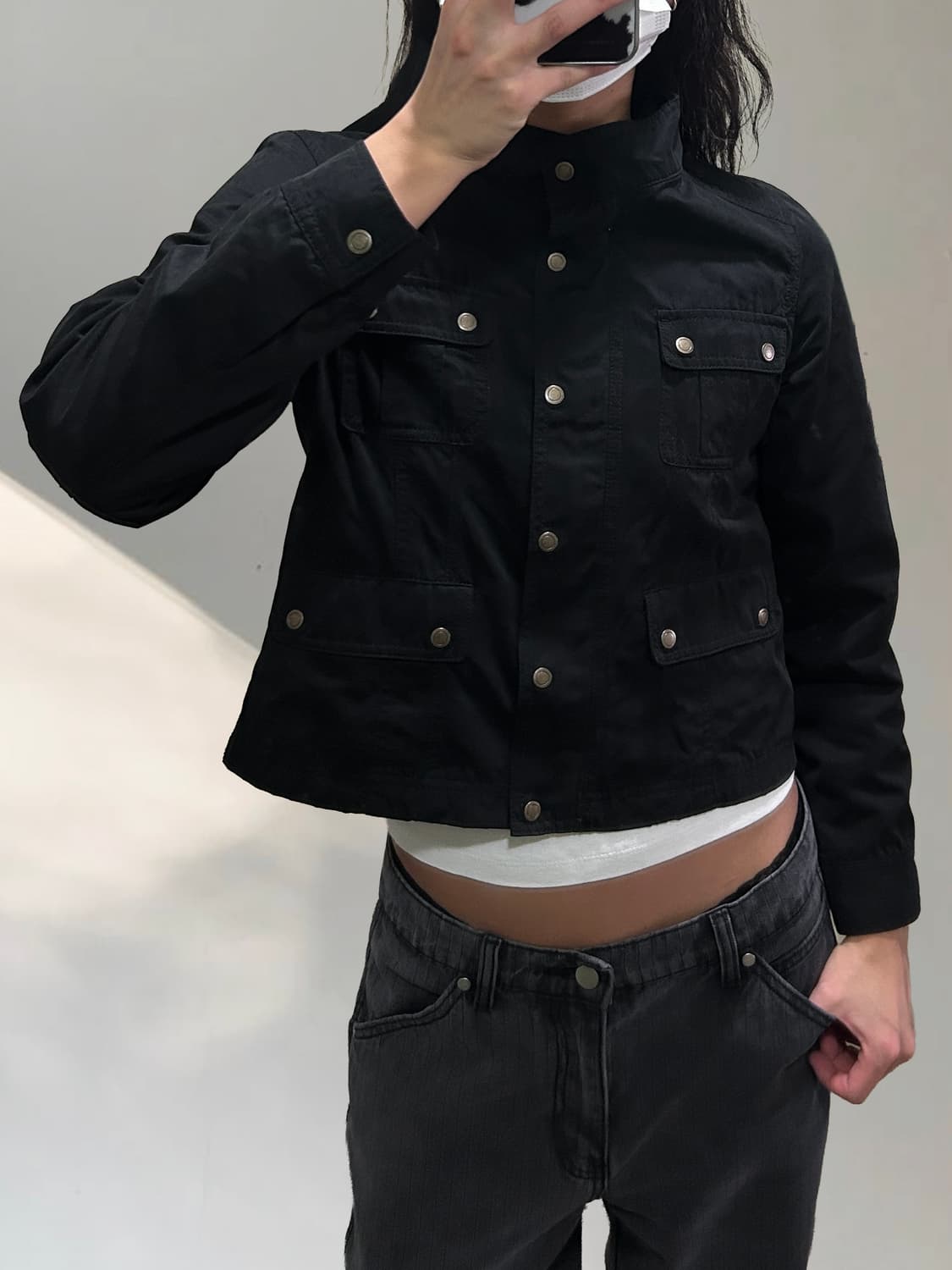 빈티지 코튼 블랙 자켓 상품이미지7