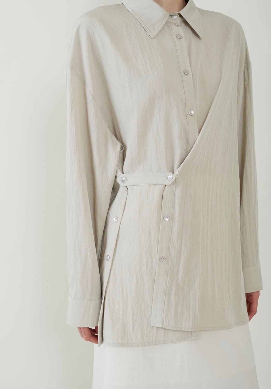 프롬웨얼 오버사이즈 셔츠 새상품 fromwhere 상품이미지3